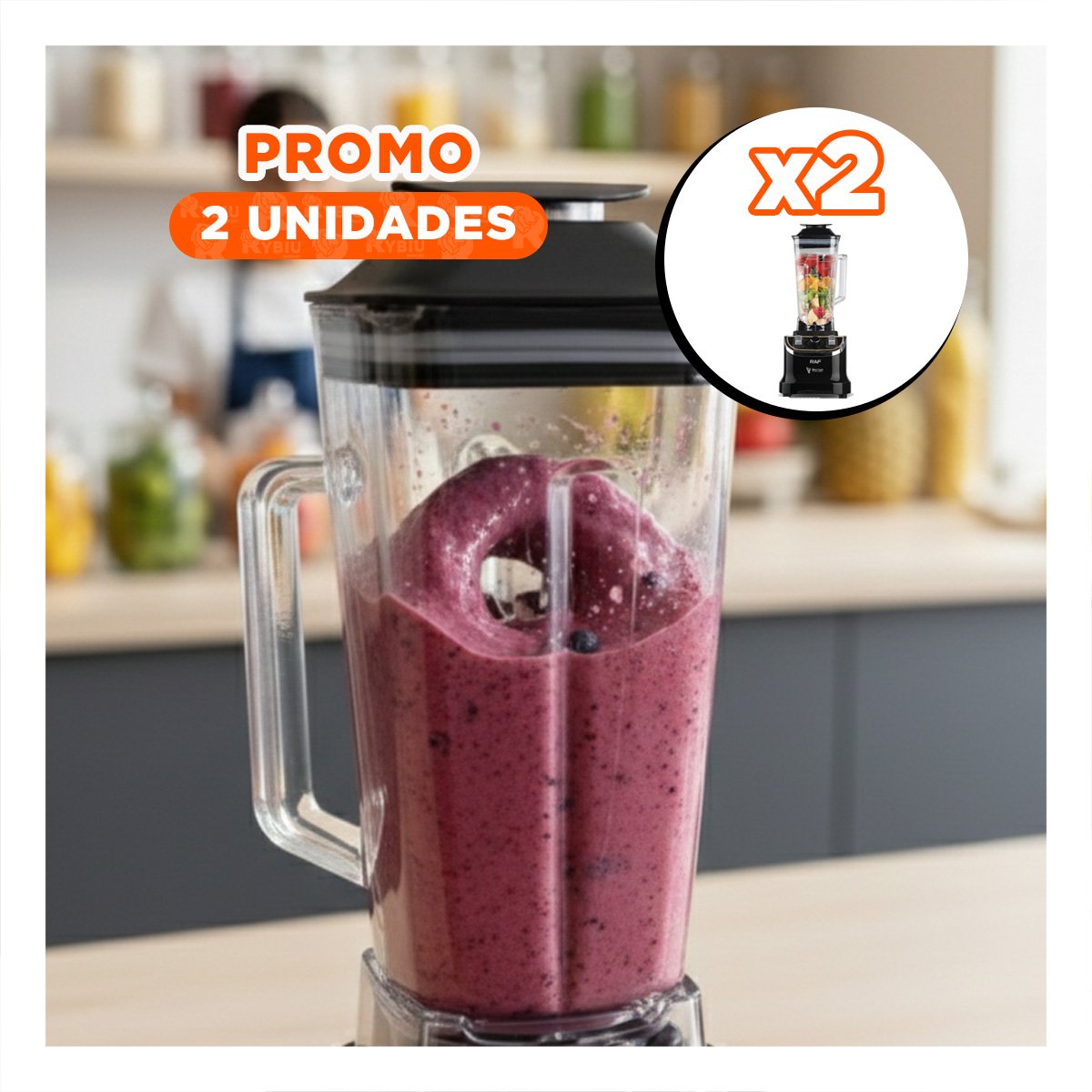 PACK2 EXTRACTOR DE BEBIDAS 2L DE ALTA CALIDAD NEGRO PARA LA COCINA DE CASA - 1