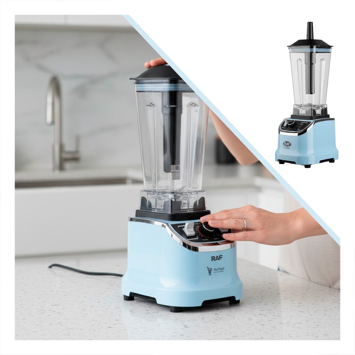MOLINO DE ALIMENTOS 2L ROJO PORTATIL DE GRAN CAPACIDAD PARA BATIDO SUAVE YSTICKY - 5