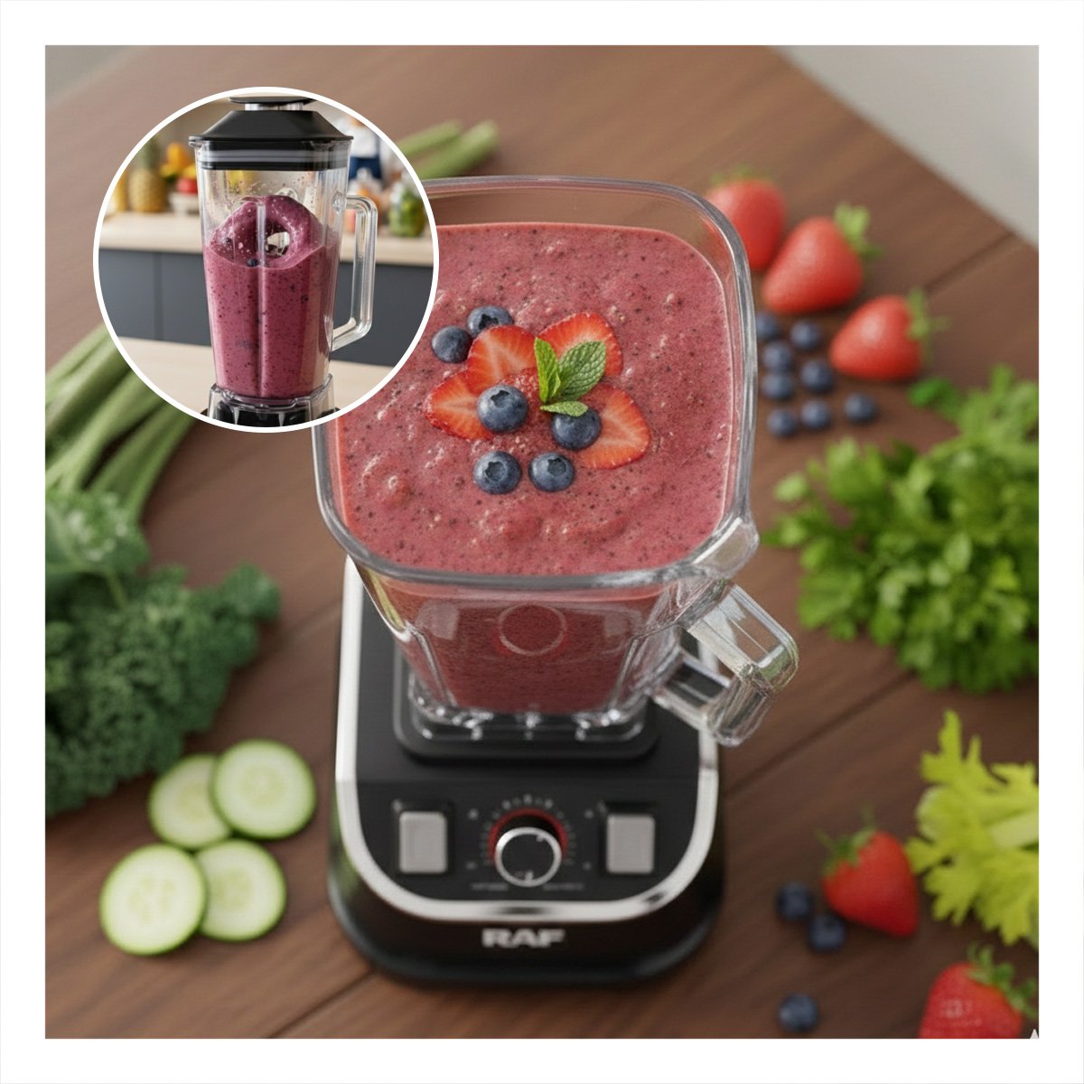 EXTRACTOR DE JUGOS PARA COCINA 2L NEGRO CON MOTOR POTENTE DE TU HOGAR - 3