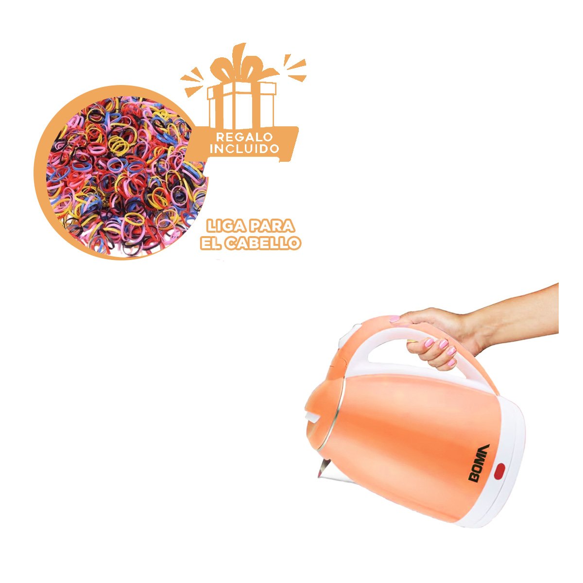 HERVIDOR MODERNO 2L NARANJA PARA BEBIDAS RAPIDAS YLIGAS REGALO - 2