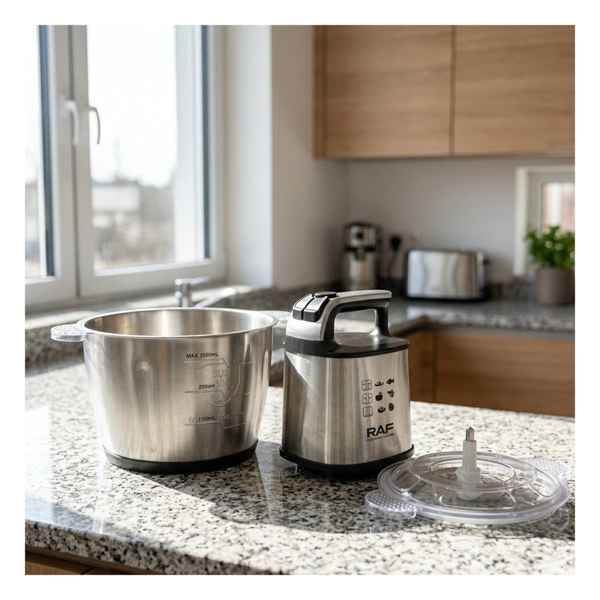 PACK2 COLOR NEGRO PROCESADOR DE ALIMENTOS DE 3L POTENTE PARA LA COCINA DE TU HOGAR - 3