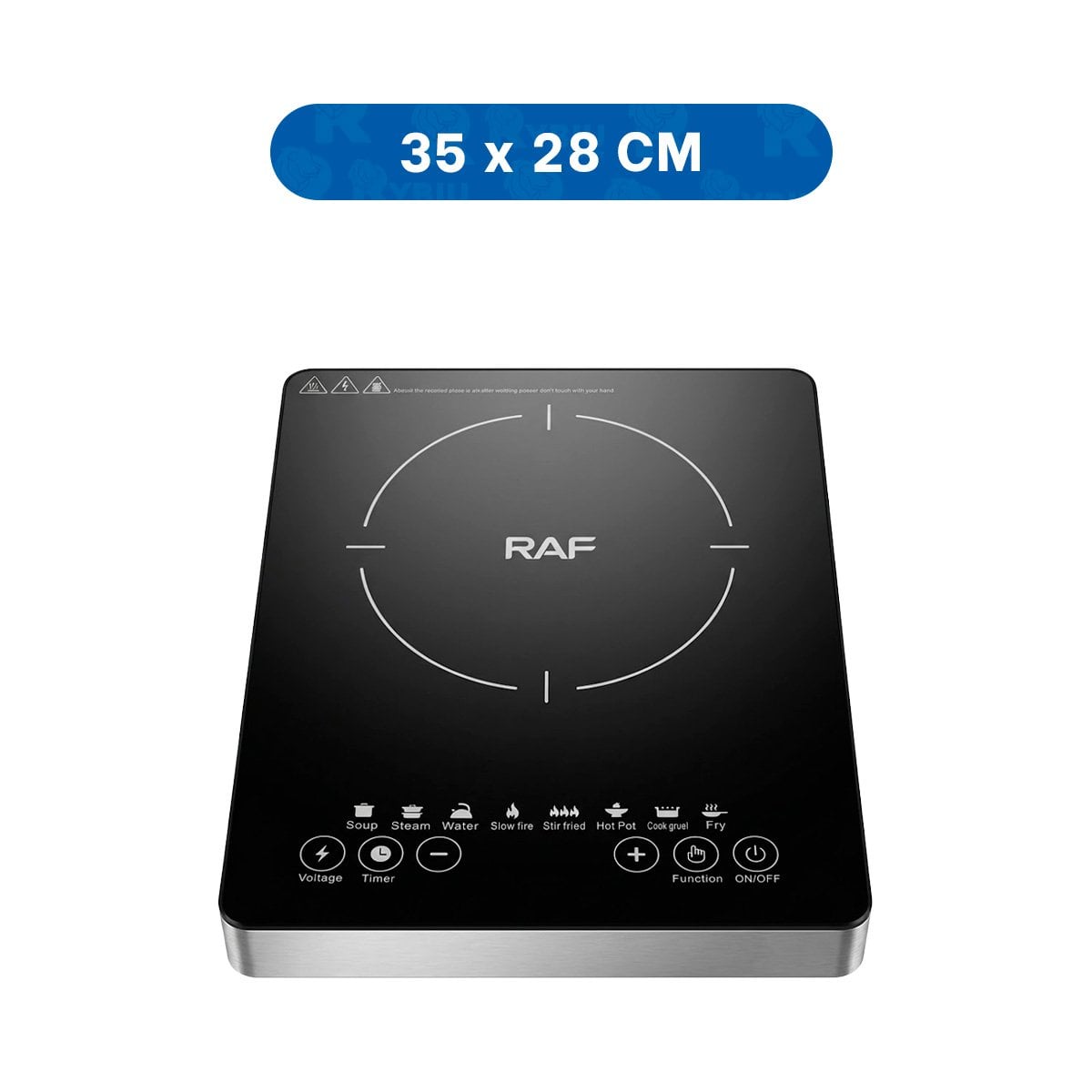 PACK2 COCINA ELECTRICA DE INDUCCION NEGRO PARA ESPACIOS PEQUENOS - 4