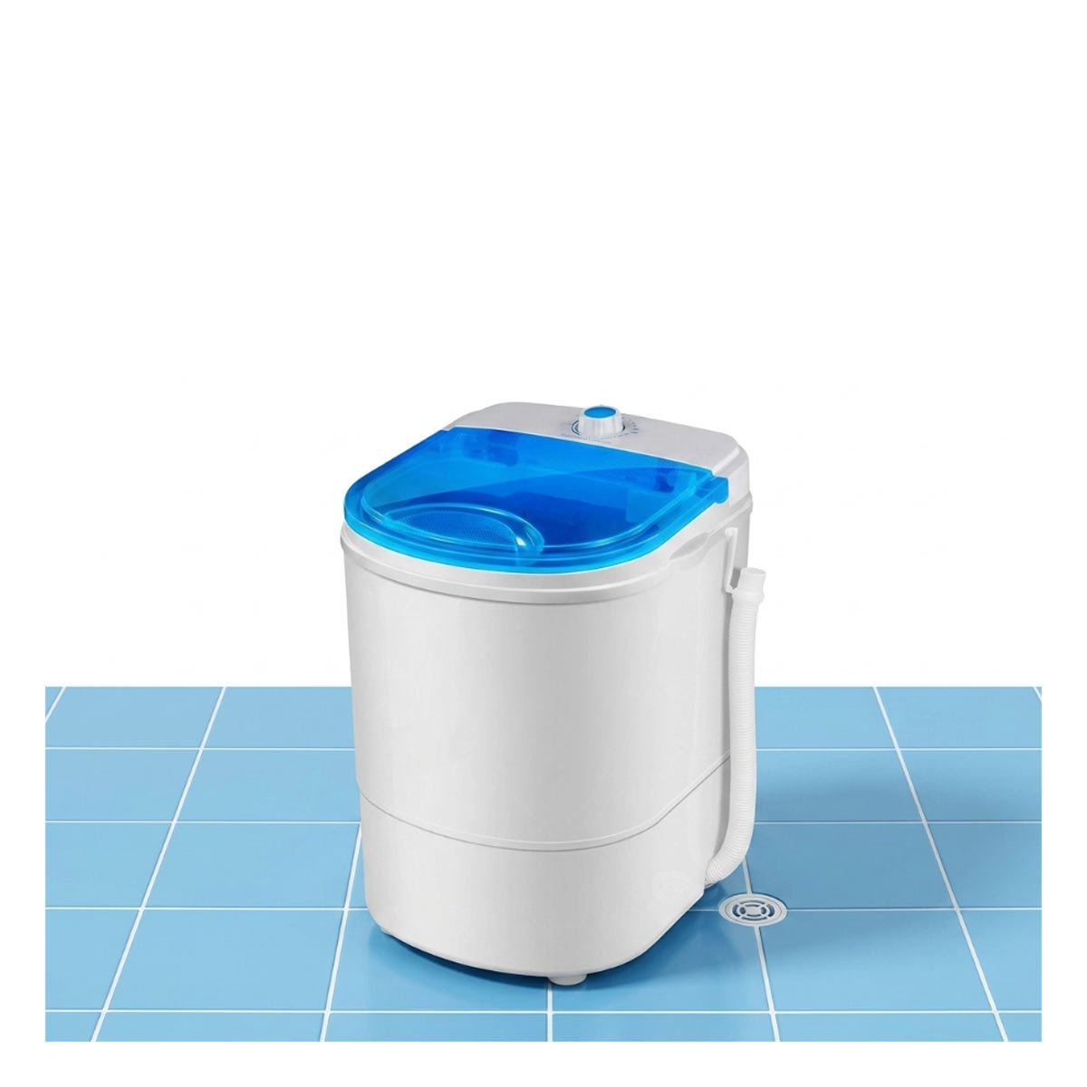 EQUIPO DE LAVADO COMPACTO BLANCO Y AZUL PARA HOGAR 55X32X28 CM YLIGAS REGALO - 5
