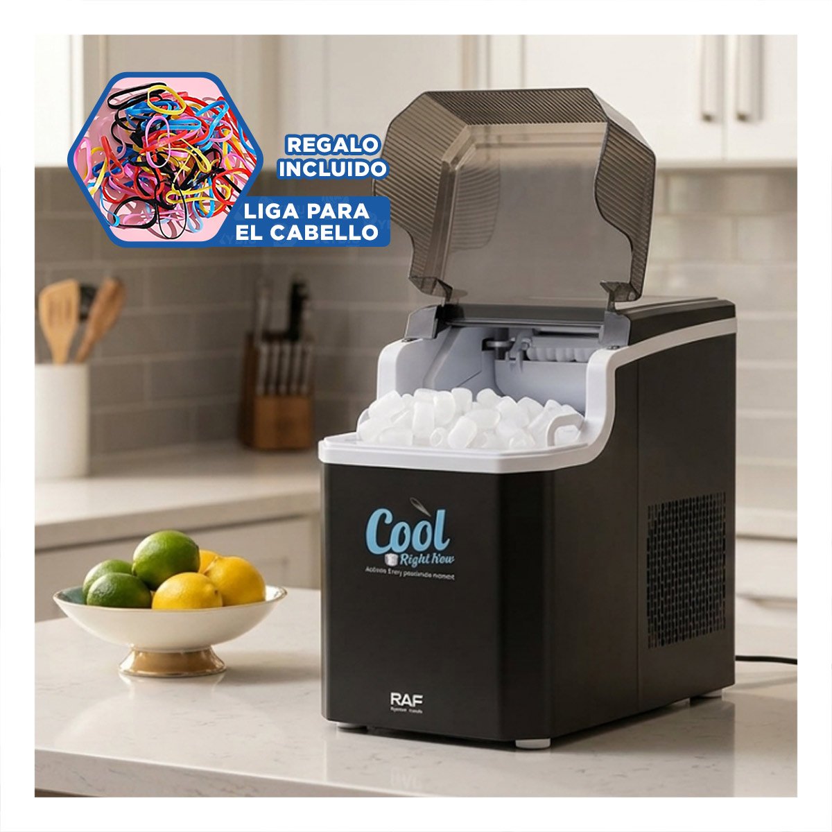APARATO DE ACERO INOXIDABLE DE HIELO NEGRO PARA REFRESCAR BEBIDAS EN LA CASA YLIGAS REGALO - 2