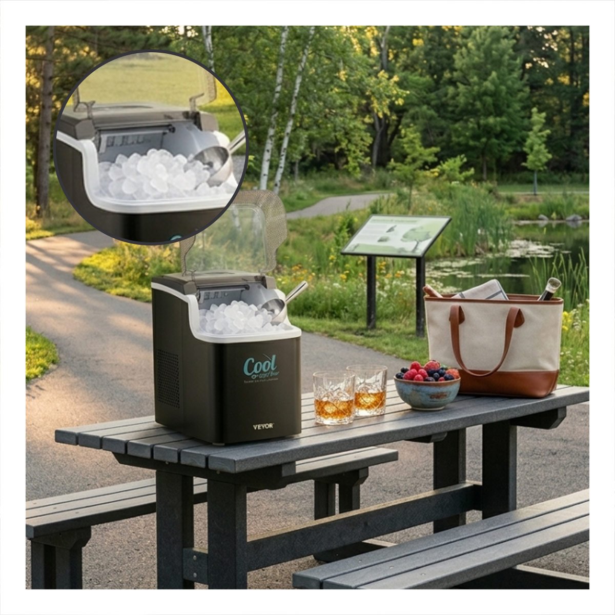 PROCESADOR DE ACERO INOXIDABLE NEGRO DE HIELO PARA COCINA Y OFICINA LOCAL YPAPEL REGALO - 2