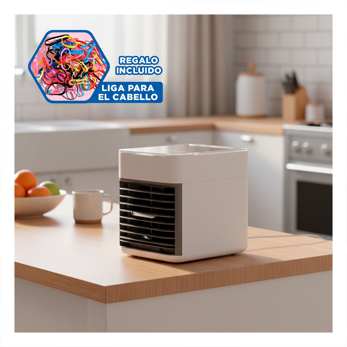 AIREADOR AIRE PRACTICO BLANCO DE PLASTICO PARA HOGAR Y OFICINA PORTATIL YLIGAS REGALO - 2
