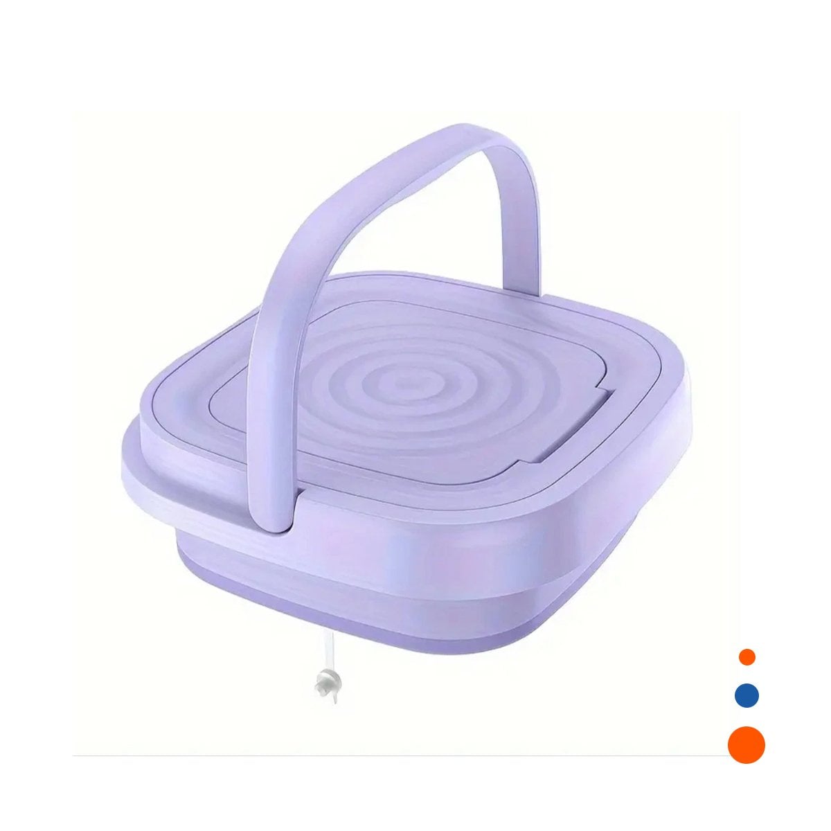 PACK6 ELECTRODOMESTICO PORTATIL PLEGABLE DE PLASTICO MORADO PARA ROPA YREGALO STICKER - 2