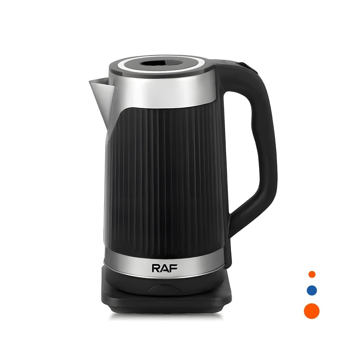 JARRA ELECTRICA POTENTE DE 3.5 LITROS NEGRO DE ACERO Y ABS PARA SU COCINA YREGALO STICKER - 1
