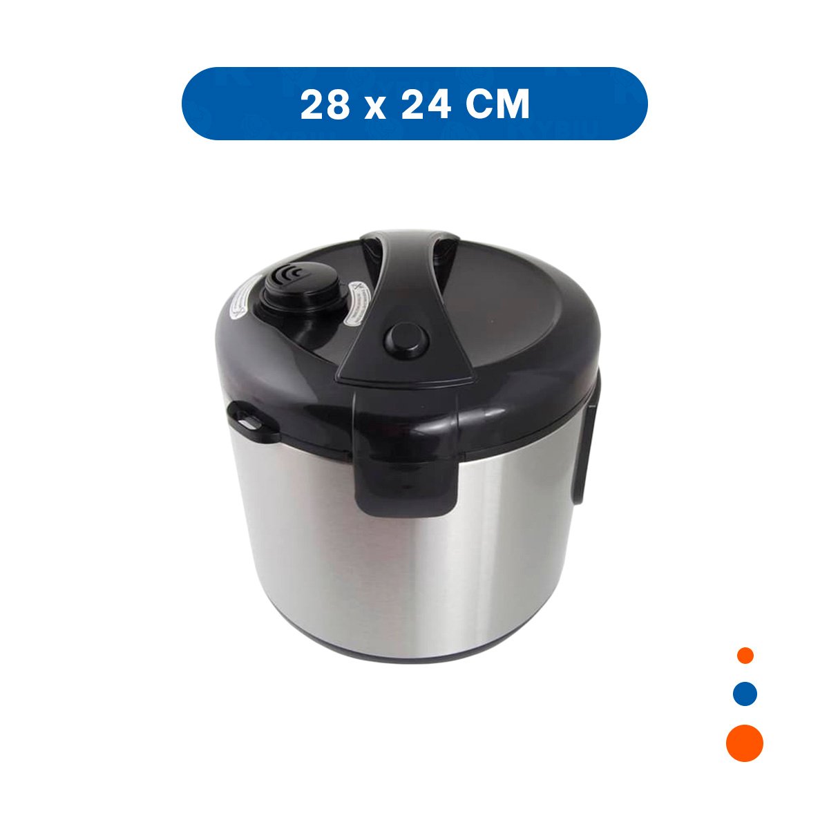 PACK2 OLLA DE 5L PLATEADA CON REVESTIMIENTO DE ALUMINIO PARA COCINAR RAPIDO YREGALO STICKER - 4