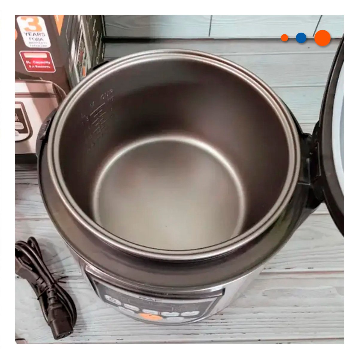 PACK2 OLLA DE 5L PLATEADA CON REVESTIMIENTO DE ALUMINIO PARA COCINAR RAPIDO YREGALO STICKER - 5