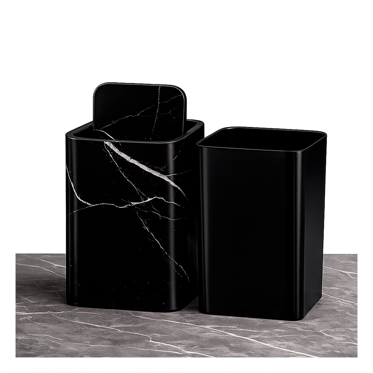 CONTENEDOR PARA COCINA Y HOGAR DESMONTABLE DE RESIDUOS COLOR NEGRO YLIGAS REGALO - 5