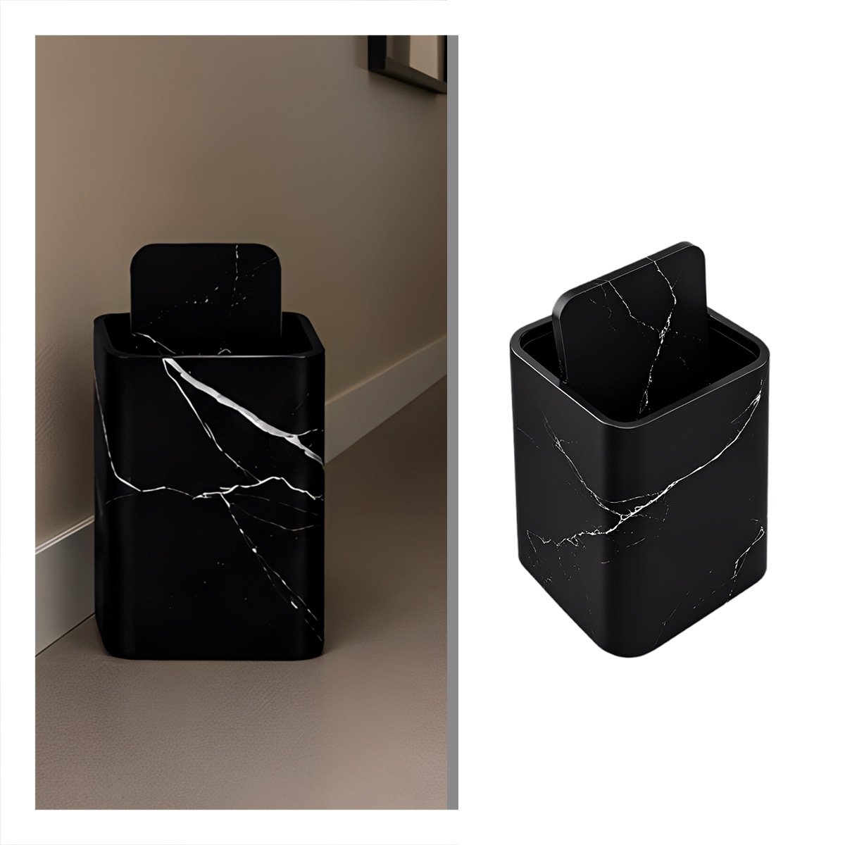 TACHO ORGANIZADOR DE RESIDUOS PARA COCINA Y HOGAR NEGRO YSTICKY - 5