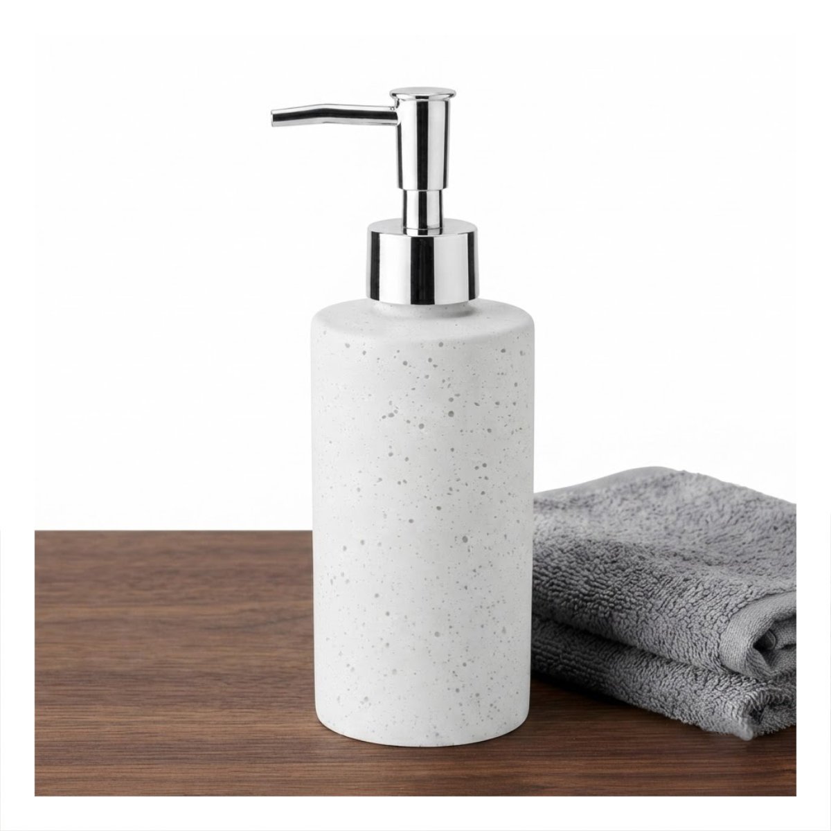 CONTENEDOR PARA LIQUIDOS CILINDRO BLANCO DISENO PUNTOS DORADOS 20X6,8CM Y LIGAS REGALO - 5