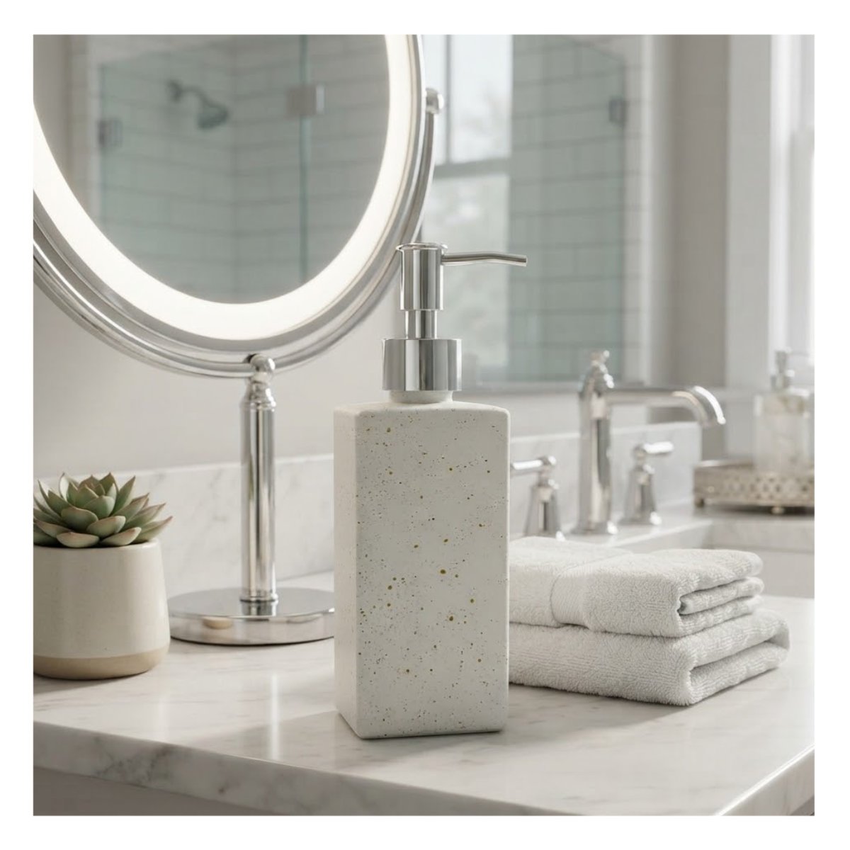 PACK6 DISPENSADOR PARA GEL DE MANOS RECTANGULAR COLOR BLANCO 20,5X5,8 CM - 3