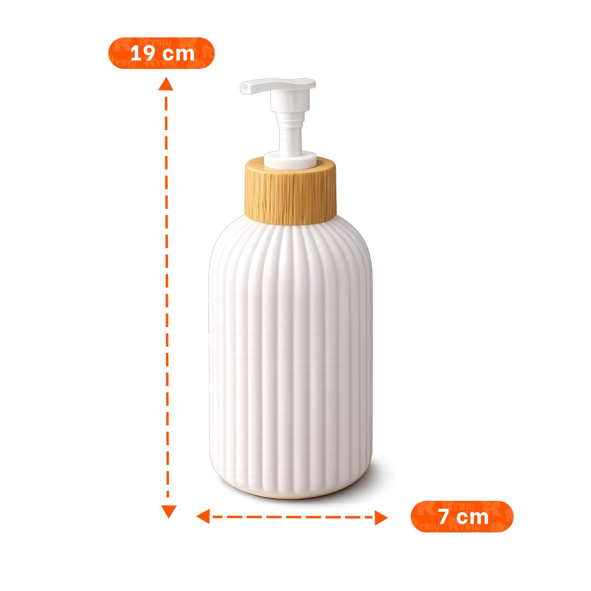 PACK12 DOSIFICADOR CON RAYAS COLOR BLANCO 7X19CM YREGALO STICKER - 4