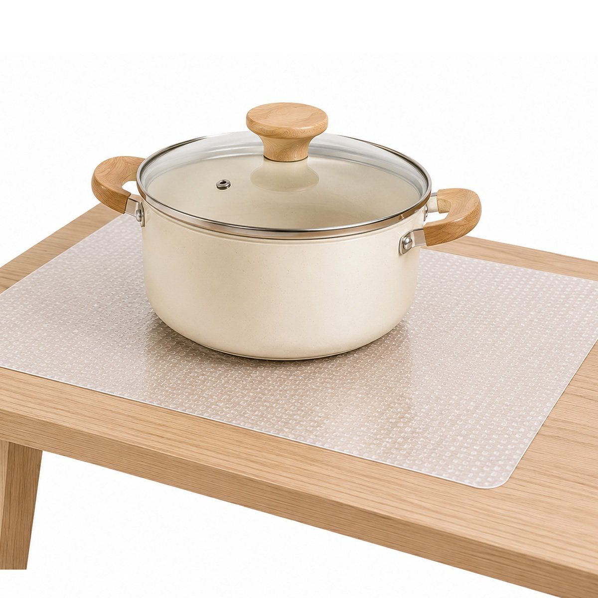ALFOMBRA DE COCINA CON ESTAMPADO ANTIDESLIZANTE BLANCO TRANSLUCIDO Y REGALO STICKER - 1