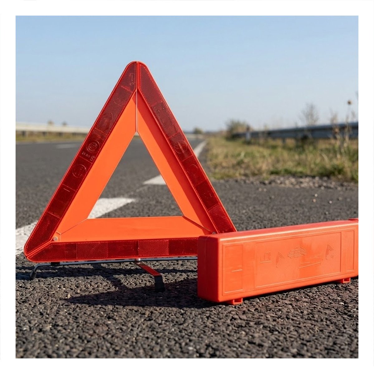 PACK4 TRIANGULO PREVENTIVO VIAL NARANJA PARA SENALIZACION TEMPORAL 40 CM - 3