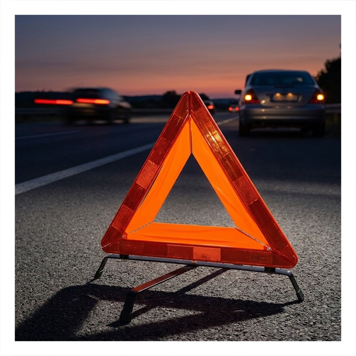 PACK4 TRIANGULO PREVENTIVO VIAL NARANJA PARA SENALIZACION TEMPORAL 40 CM - 5