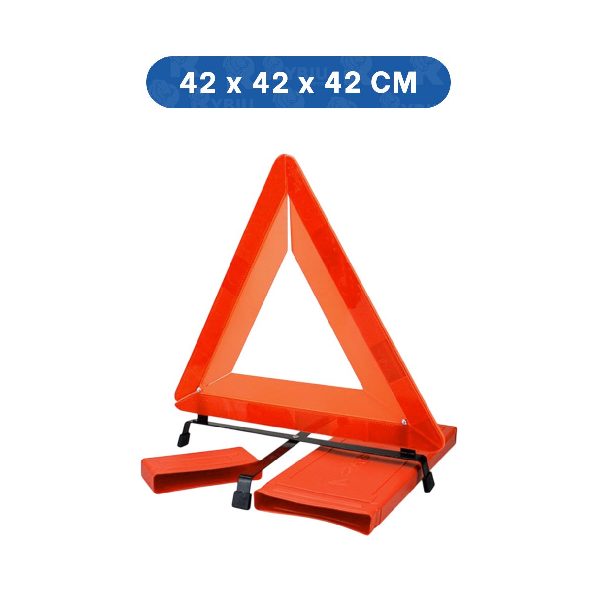ADVERTENCIA DE SEGURIDAD VIAL NARANJA 40 CM PARA VEHICULOS YLIGAS REGALO - 4