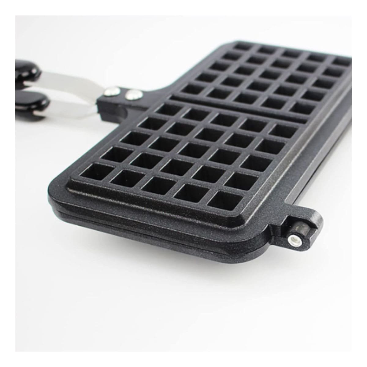 WAFLERA DOBLE CON MANGO LARGO CLASICO COLOR NEGRO PARA COCINA - 1