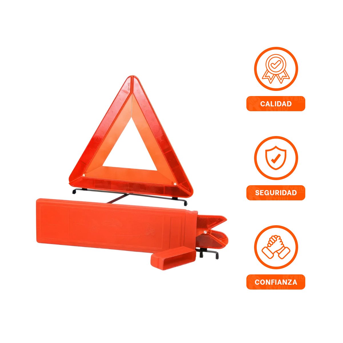 SENALIZADOR PREVENTIVO 40 CM NARANJA PARA CONTROL DE TRANSITO YPAPEL REGALO - 5