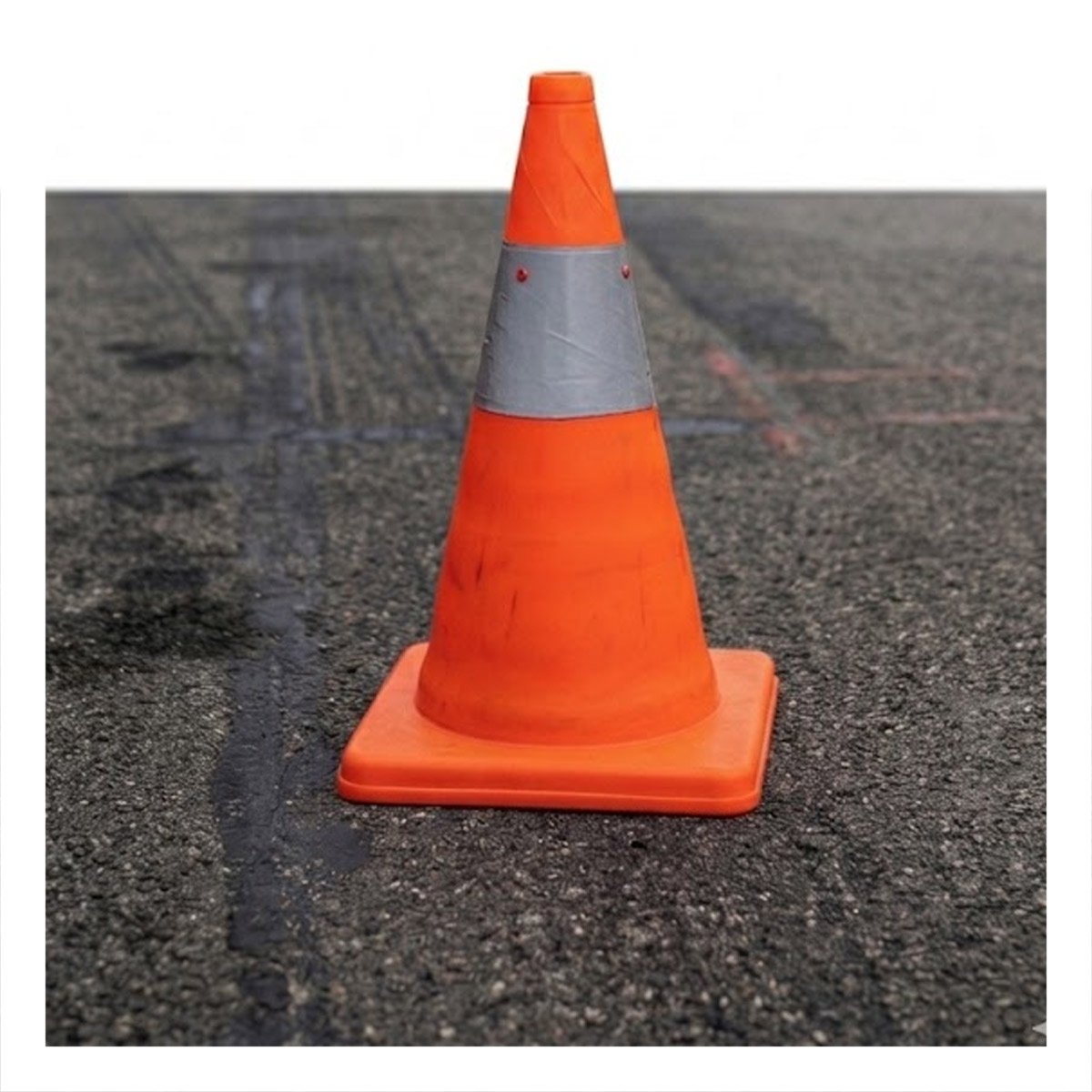 PACK2 SENALIZADOR DE ADVERTENCIA COLOR NARANJA 45 CM PARA CONTROL DE ESPACIOS - 3