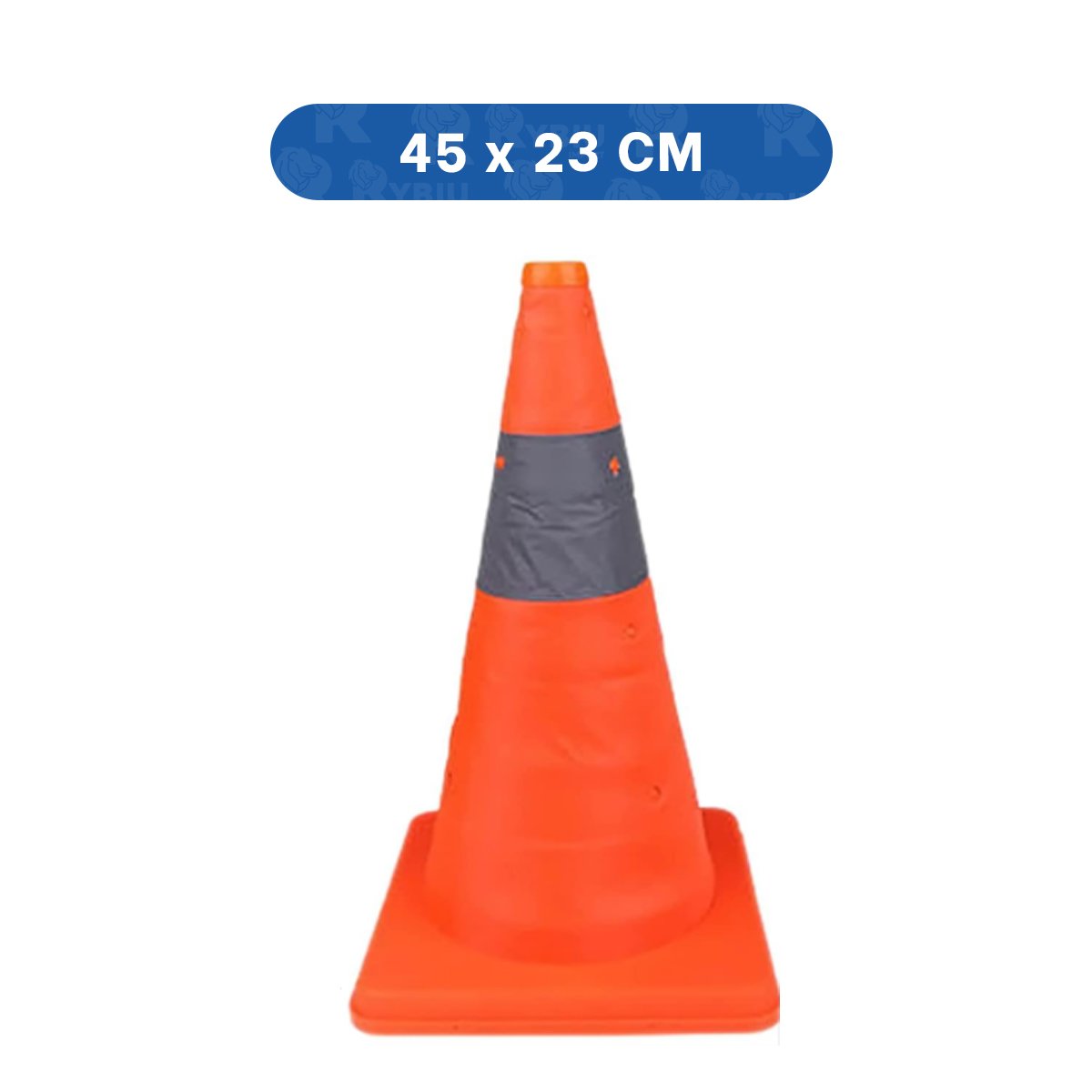 PACK2 SENALIZADOR DE ADVERTENCIA COLOR NARANJA 45 CM PARA CONTROL DE ESPACIOS - 4