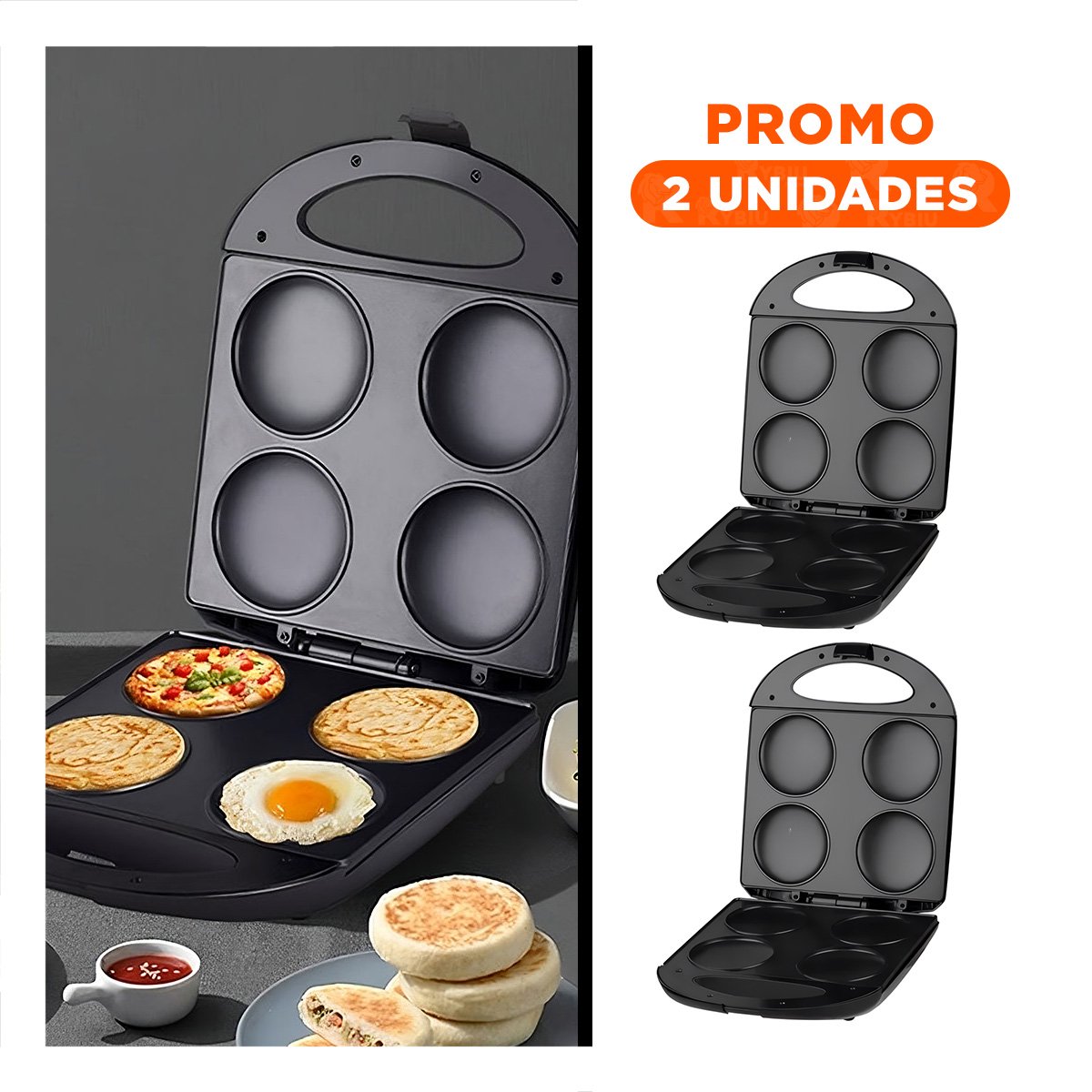 PACK2 BATIDORA PARA MINI TORTAS COLOR NEGRO CON RESULTADOS UNIFORMES YREGALO STICKER - 1