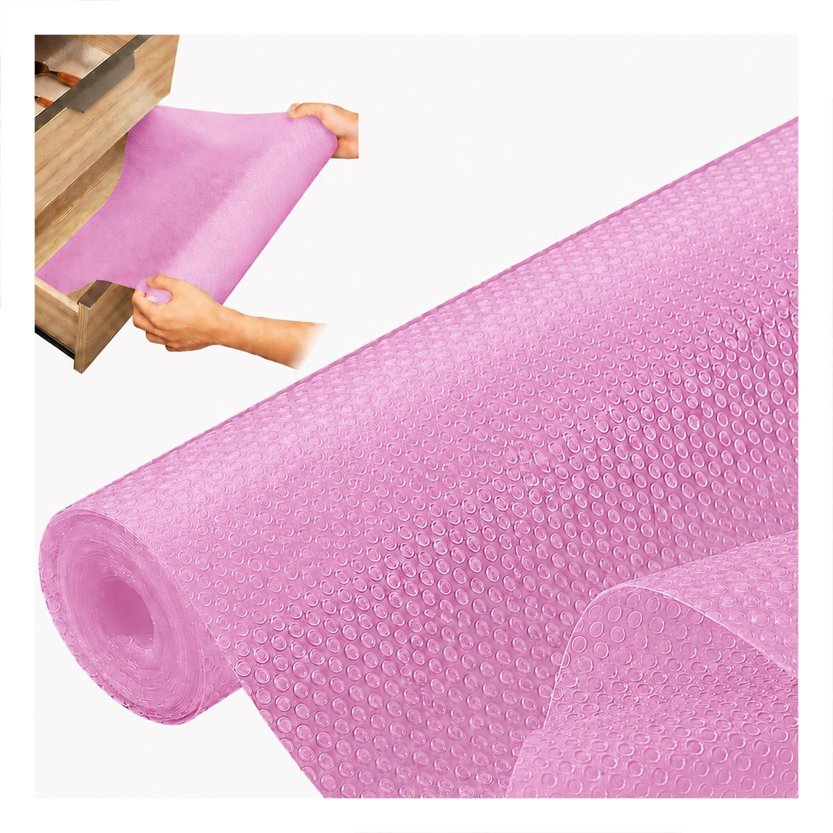 PACK4 TAPETE DE COCINA ANTIDESLIZANTE CON ESTAMPADO FUCSIA TRANSLUCIDO YPAPEL REGALO - 3