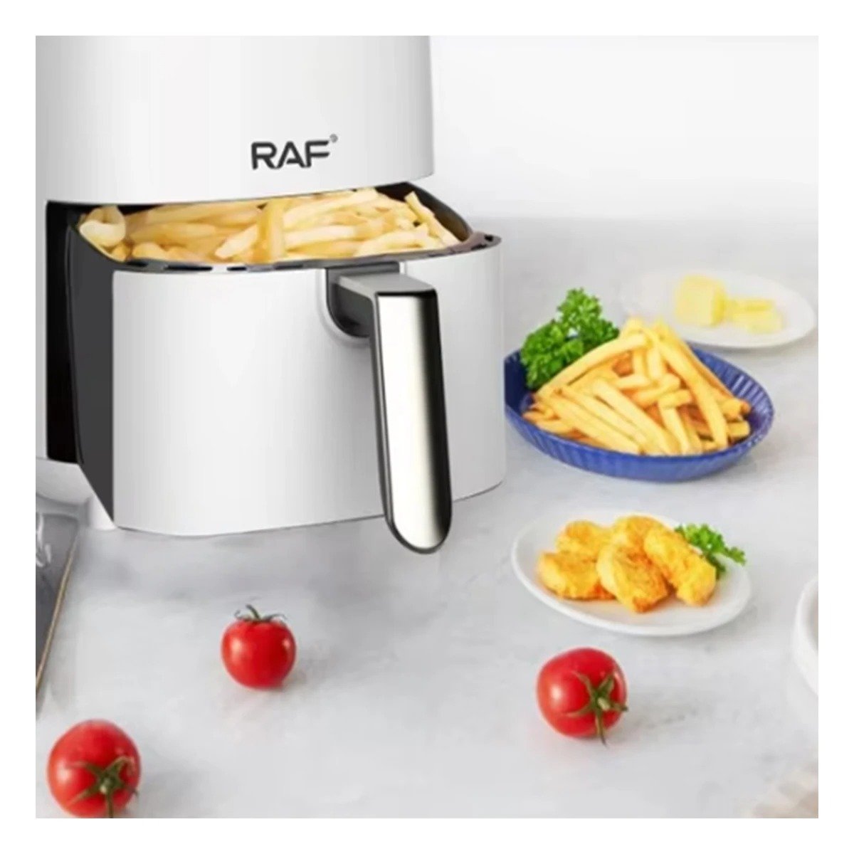 PACK2 ELECTRODOMESTICO DE AIRE 4L PARA PREPARAR SNACKS Y POSTRES COLOR BLANCO - 3