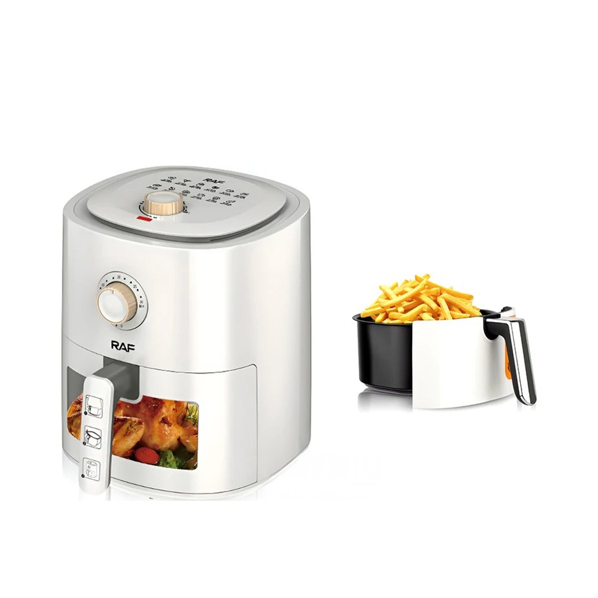 PACK2 COCINA DE AIRE 4L BLANCO PARA USO DIARIO EN HOGAR Y OFICINA YREGALO STICKER - 2