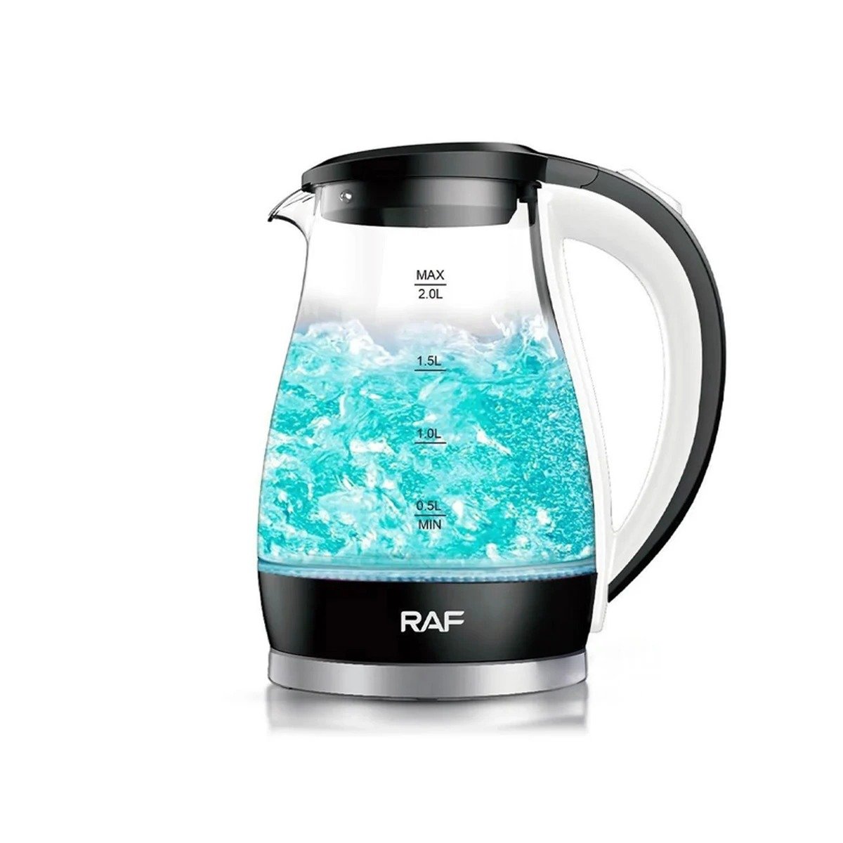 CAFETERA ELECTRICA DE VIDRIO NEGRO 2 L CON TAPA HERMETICA Y ENCENDIDO FACIL YLIGAS REGALO - 5