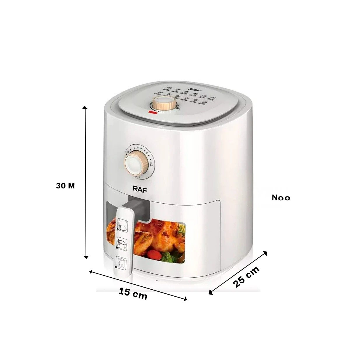 FREIDORA DE AIRE 4L BLANCO CON FUNCION MULTIFUNCION PARA CASA YLIGAS REGALO - 4