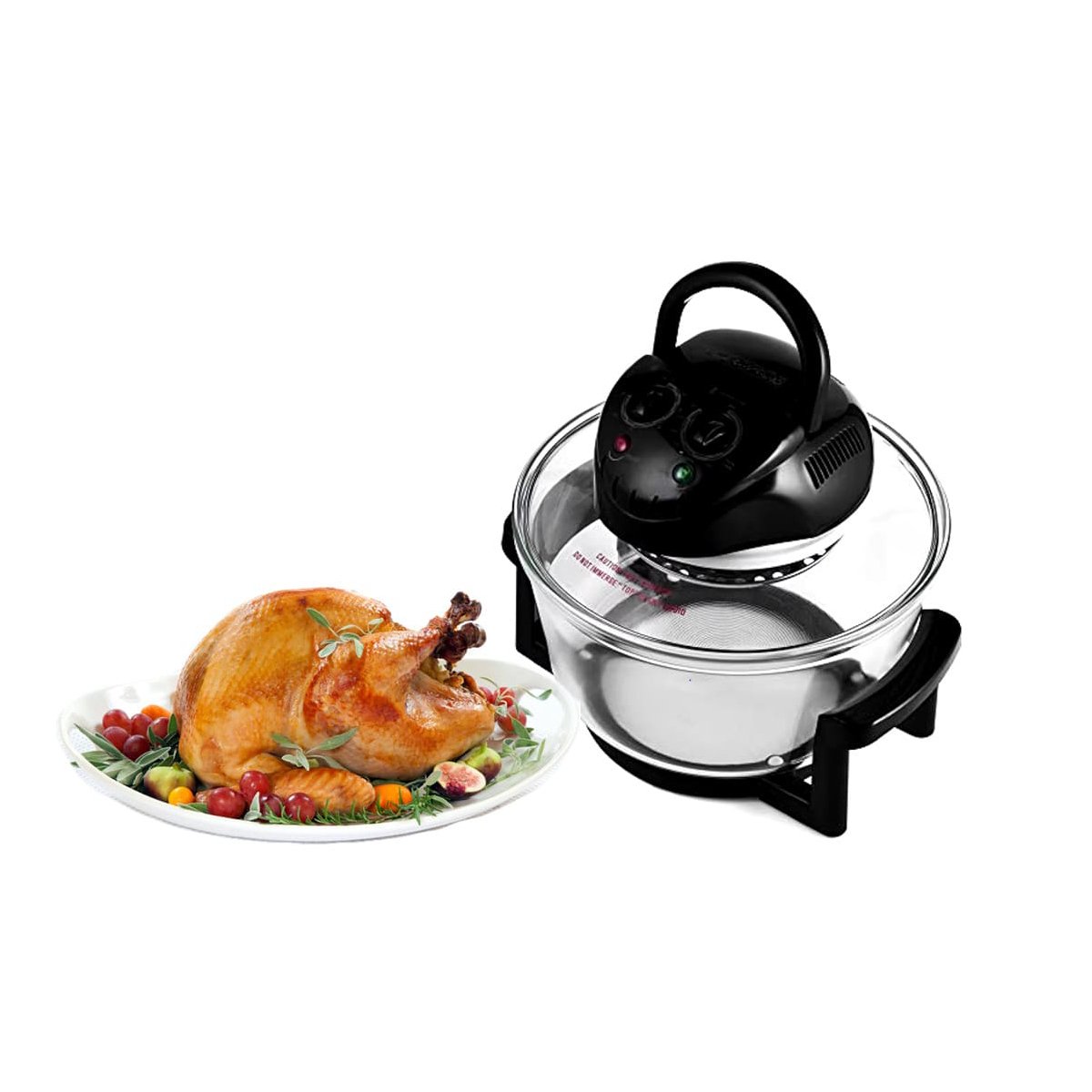 HORNO DE AIRE 3 EN 1 12 LITROS TRANSPARENTE Y COLOR NEGRO EFICIENTE Y MODERNO YSTICKY - 2