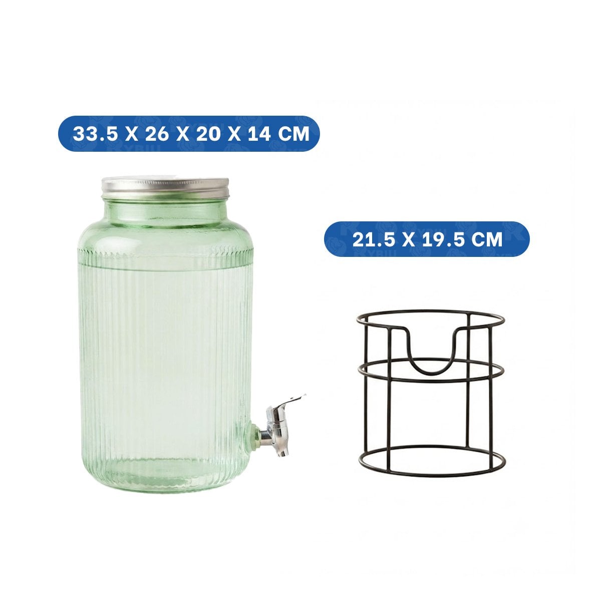 PACK4 SERVIDOR NEGRO Y TRANSPARENTE PARA BEBIDAS FRIAS DE 8L YPAPEL REGALO - 4