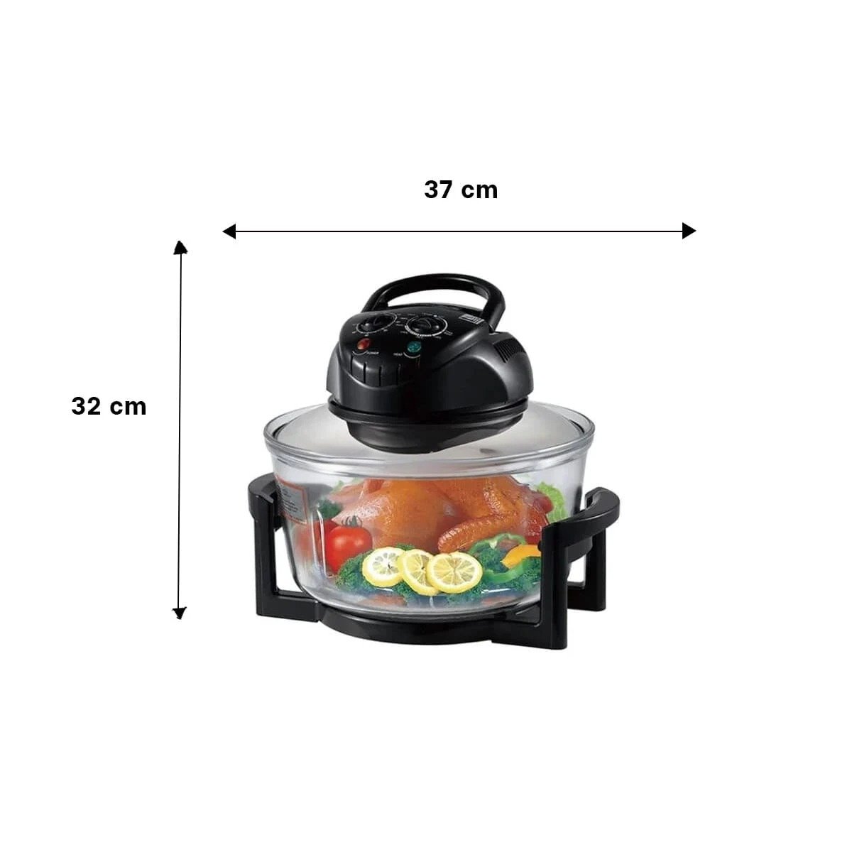 FREIDORA 3 EN 1 12 LITROS COLOR NEGRO Y TRANSPARENTE VERSATIL Y DURADERA YLIGAS REGALO - 4