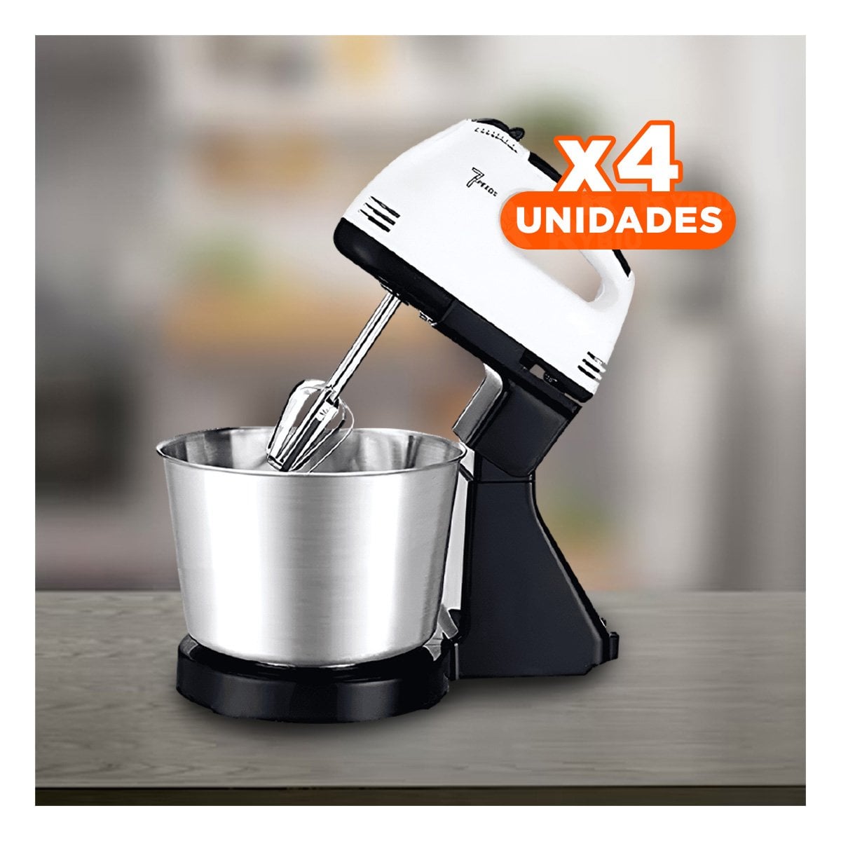 PACK4 TRITURADORA MODERNA PEDESTAL CON TAZON 2L BLANCO PARA INGREDIENTES YREGALO STICKER - 1