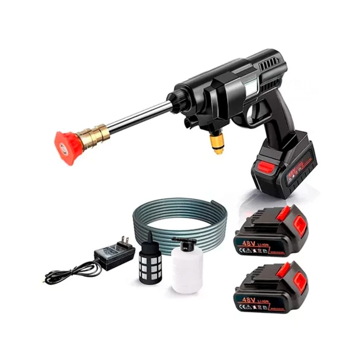 PACK2 HIDROLAVADORA COMPACTA PARA AUTO CON TECNOLOGIA EFICIENTE Y PRACTICA YREGALO STICKER - 2