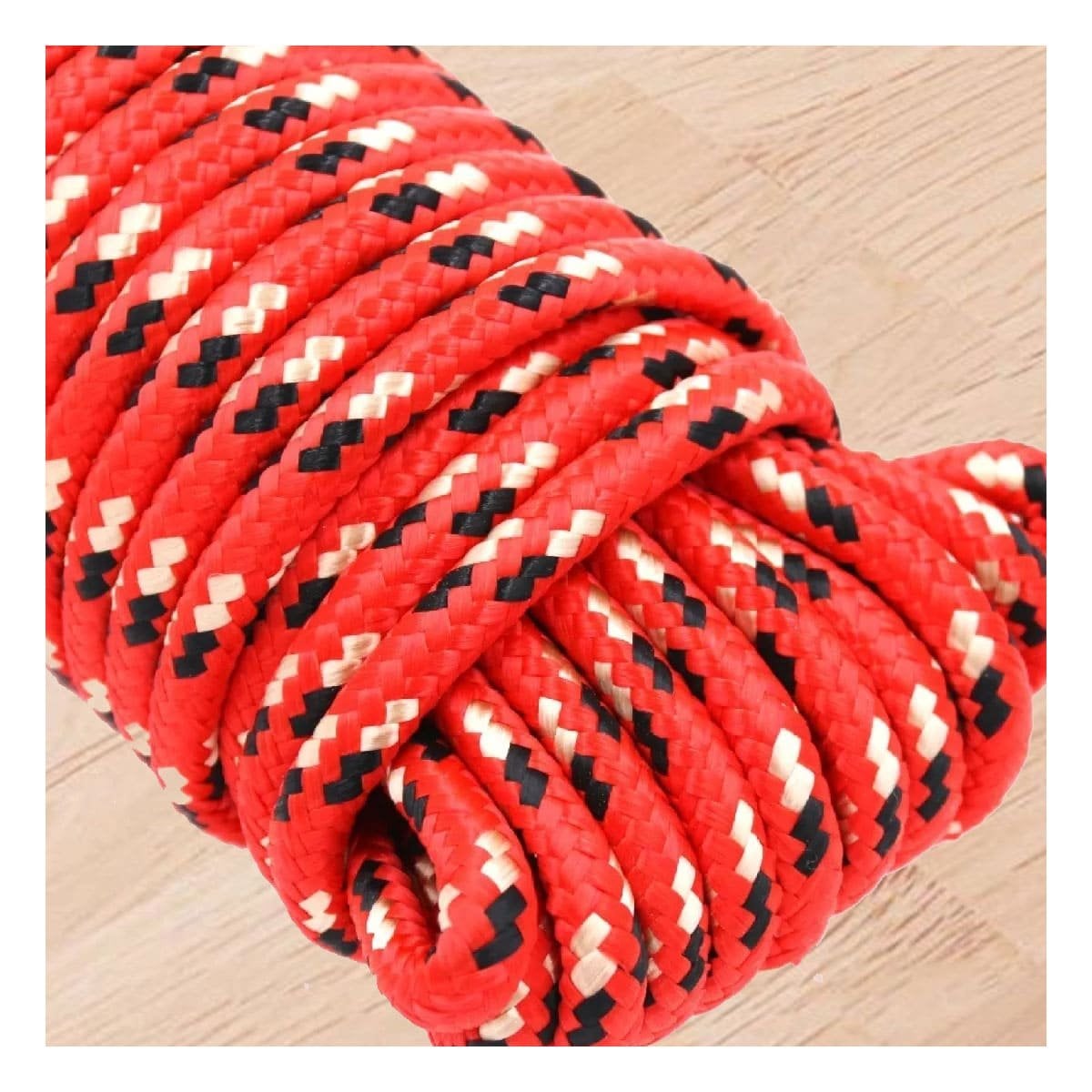 MECATE 4M X 4CM ROJO PARA SUJECION SEGURA EN CASA Y TALLER YPAPEL REGALO - 2