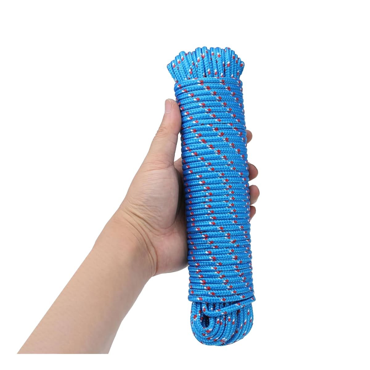 PACK12 SOGA 4M X 4CM AZUL RESISTENTE PARA AMARRE EN EXTERIOR Y HOGAR YREGALO STICKER - 2