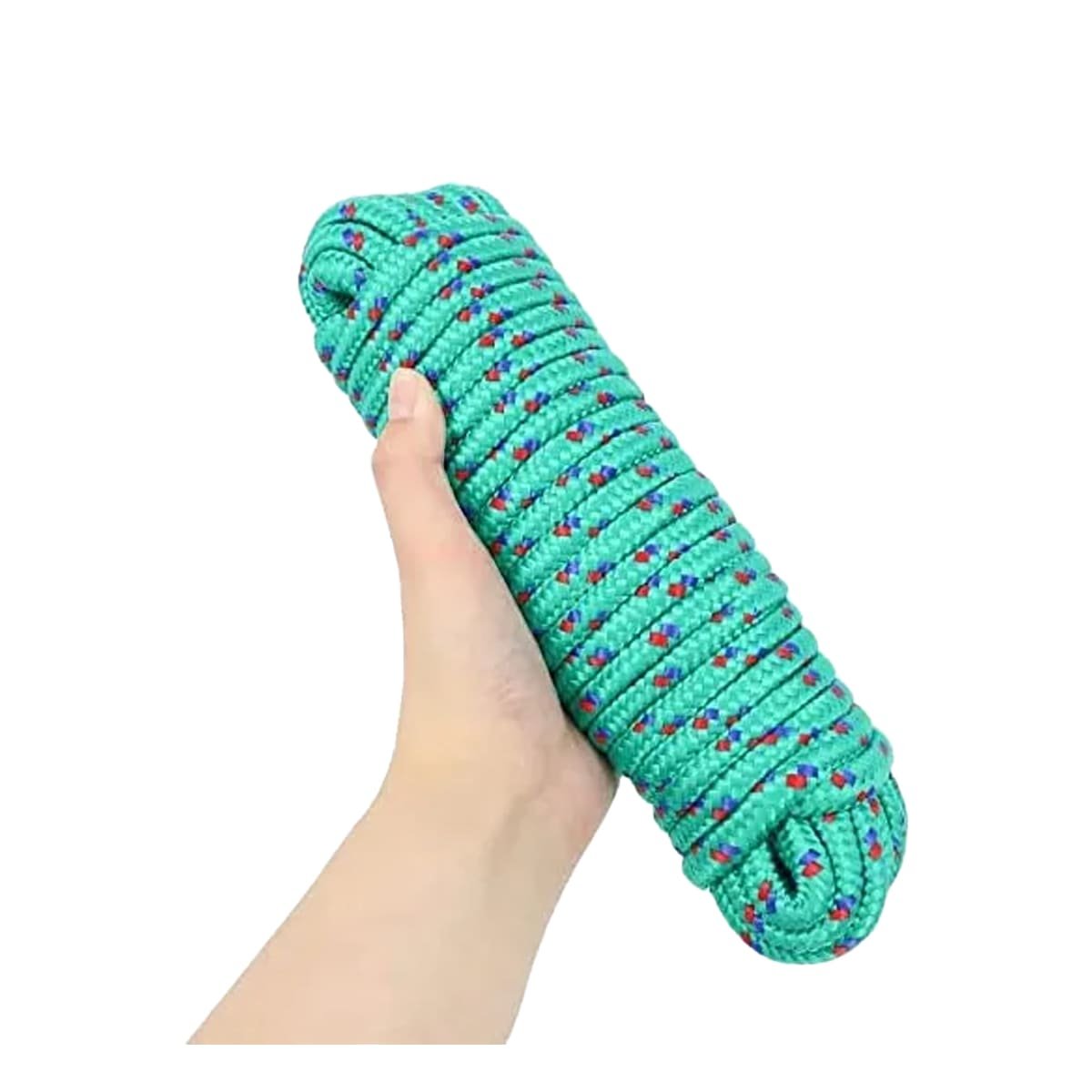LAZO 4M X 4CM VERDE FUERTE PARA AMARRE SEGURO EN JARDIN Y CASA YREGALO STICKER - 1