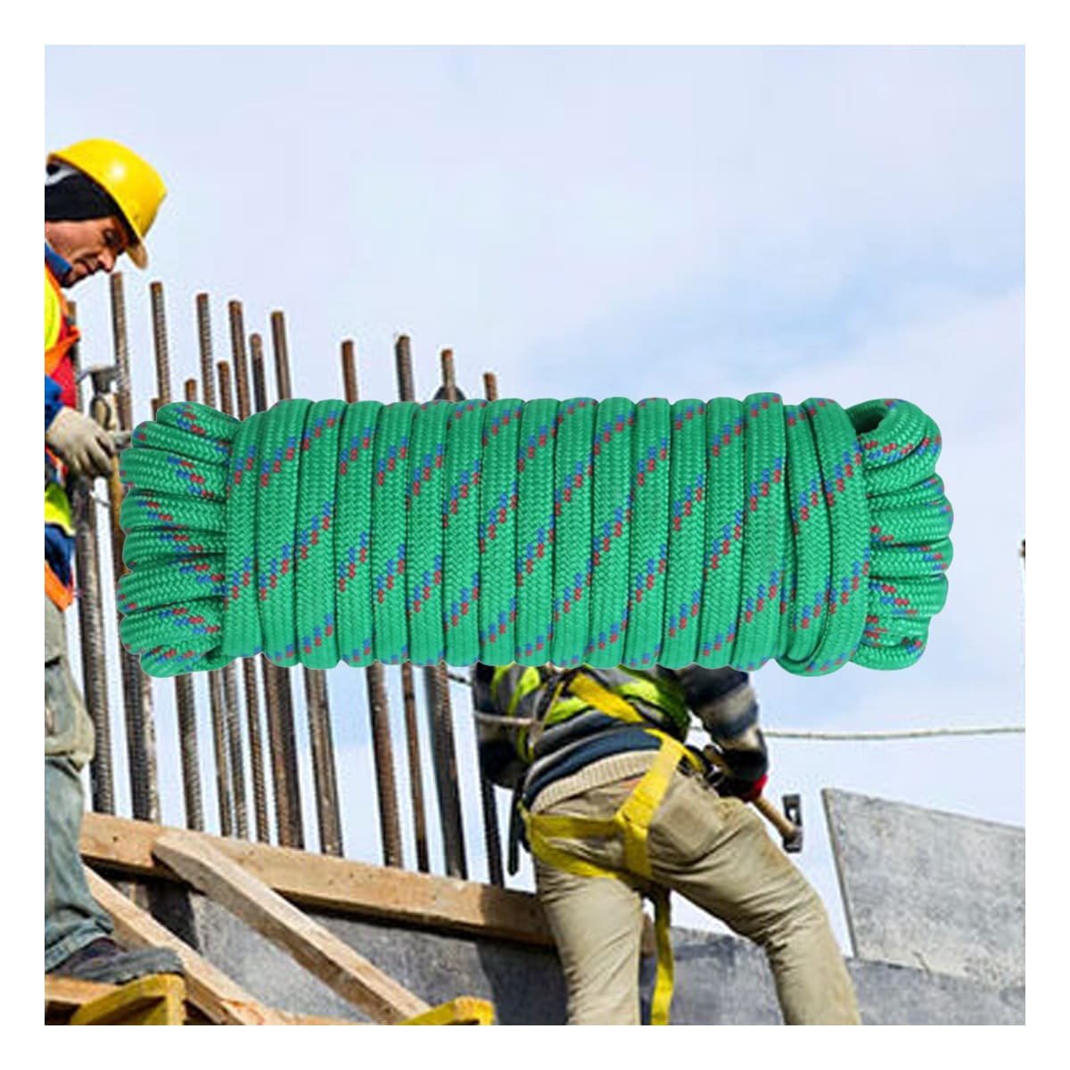 LAZO 4M X 4CM VERDE FUERTE PARA AMARRE SEGURO EN JARDIN Y CASA YREGALO STICKER - 3