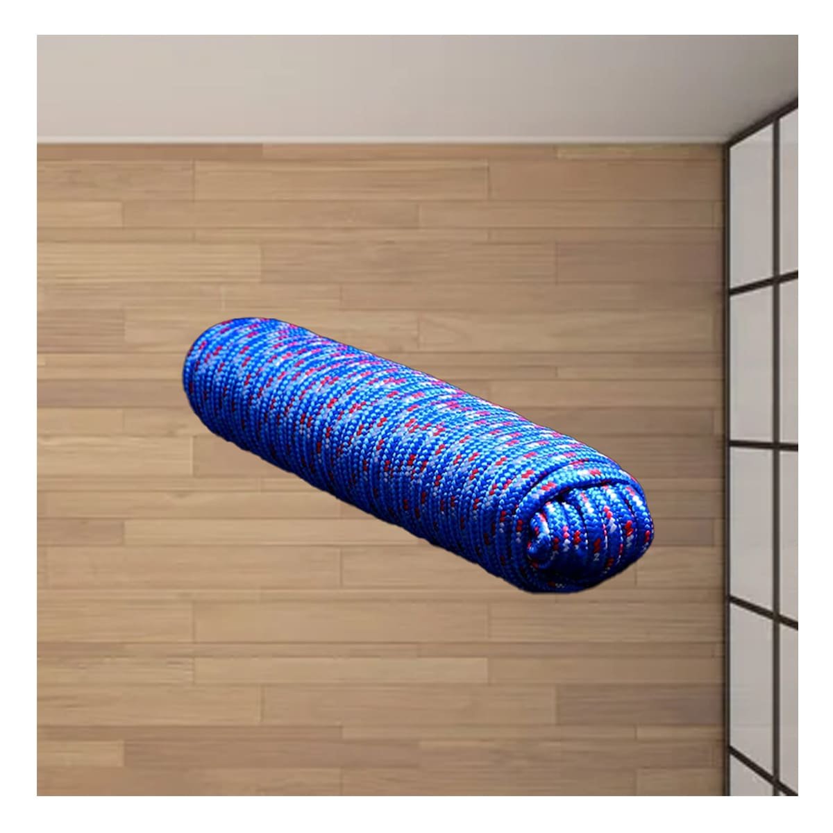 PACK12 CUERDA 4M X 4CM AZUL FUERTE PARA USO EN CAMPING Y JARDIN YPAPEL REGALO - 2