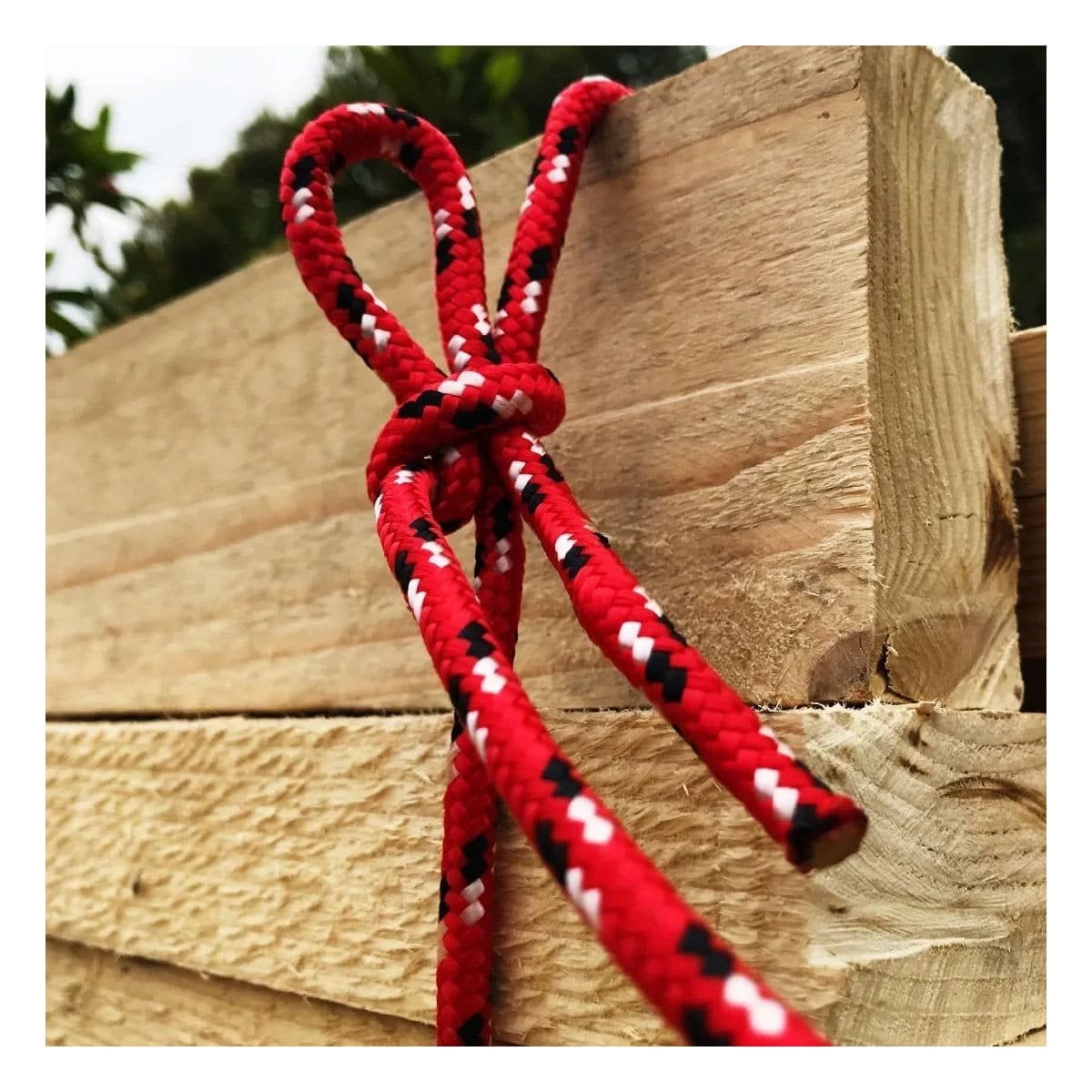 CORDON 4M X 4CM ROJO PARA AMARRE SEGURO EN CASA Y TRABAJO YSTICKY - 1