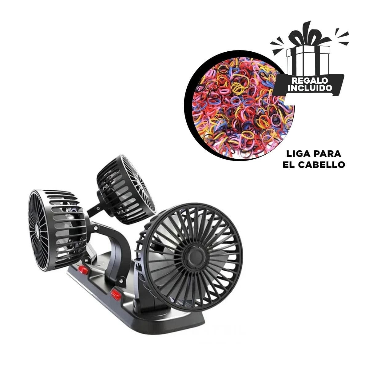 ENFRIADOR DE AUTO 3 CABEZALES NEGRO PORTATIL CON CONEXION DIRECTA YLIGAS REGALO - 2