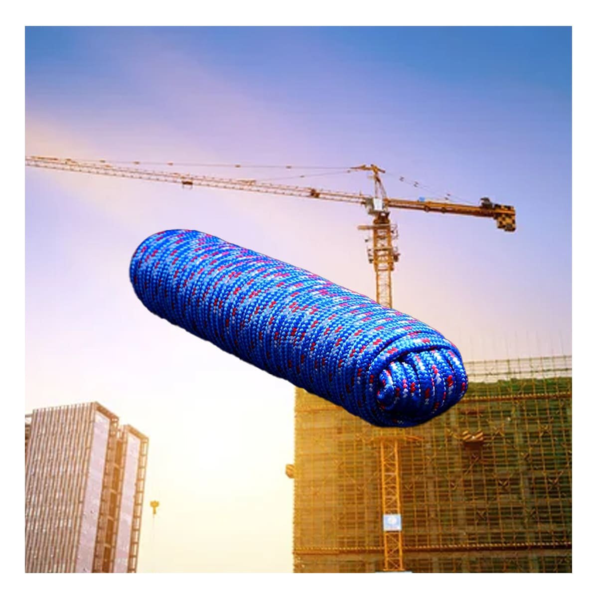 PACK6 SOGA 4M X 4CM AZUL FIRME PARA SUJECION EN HOGAR Y EXTERIOR - 2