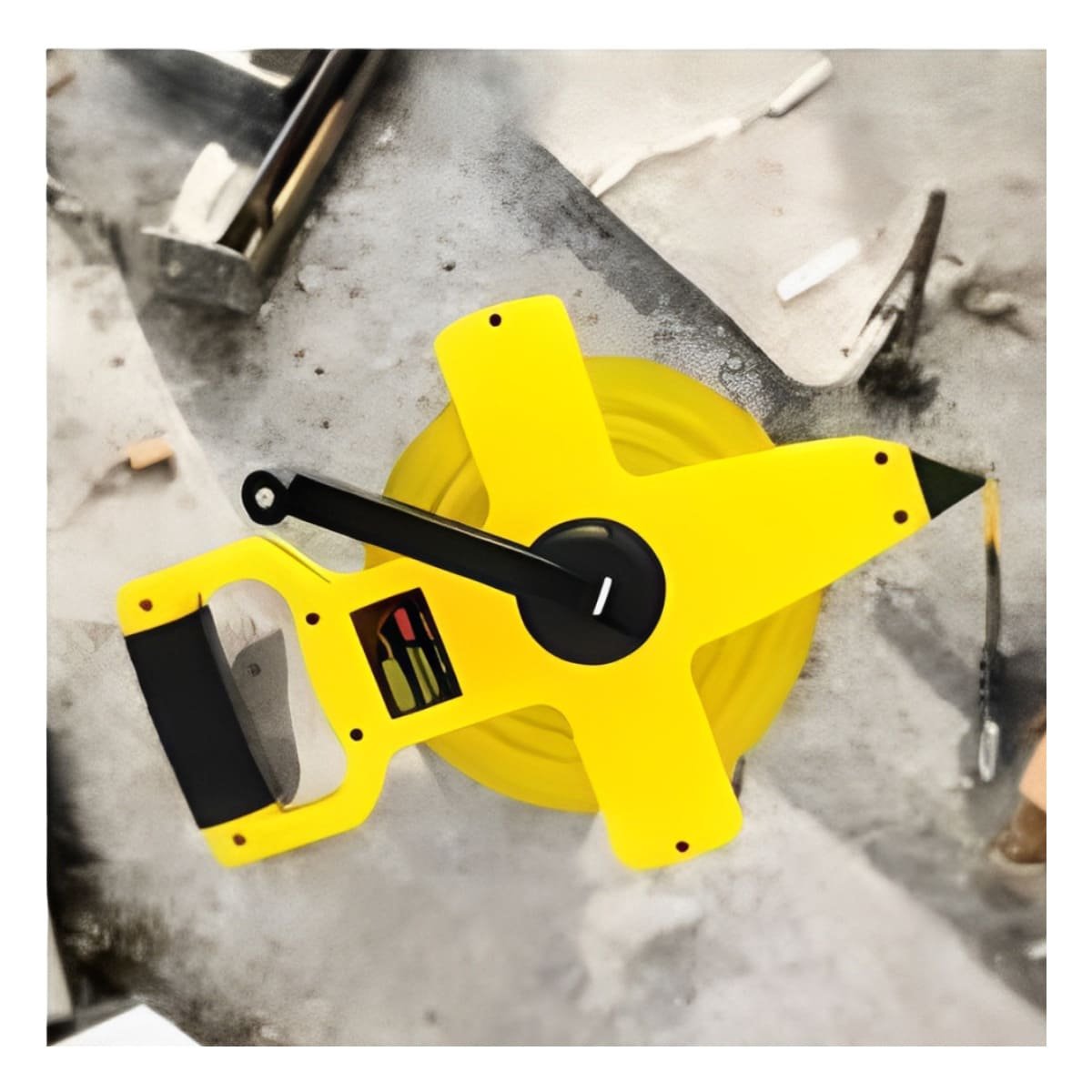 PACK4 HERRAMIENTA PROFESIONAL 50MT CON ASA AMARILLO PARA OBRA YPAPEL REGALO - 2