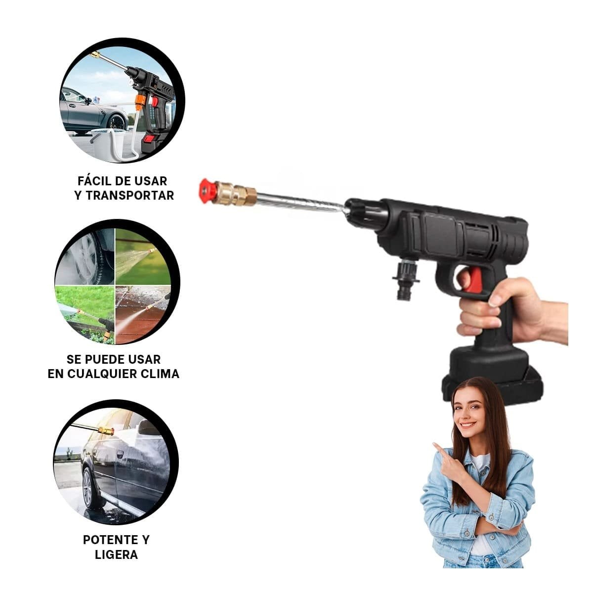 EQUIPO DE LIMPIEZA PARA AUTO CON MOTOR POTENTE Y DISENO MODERNO YSTICKY - 5