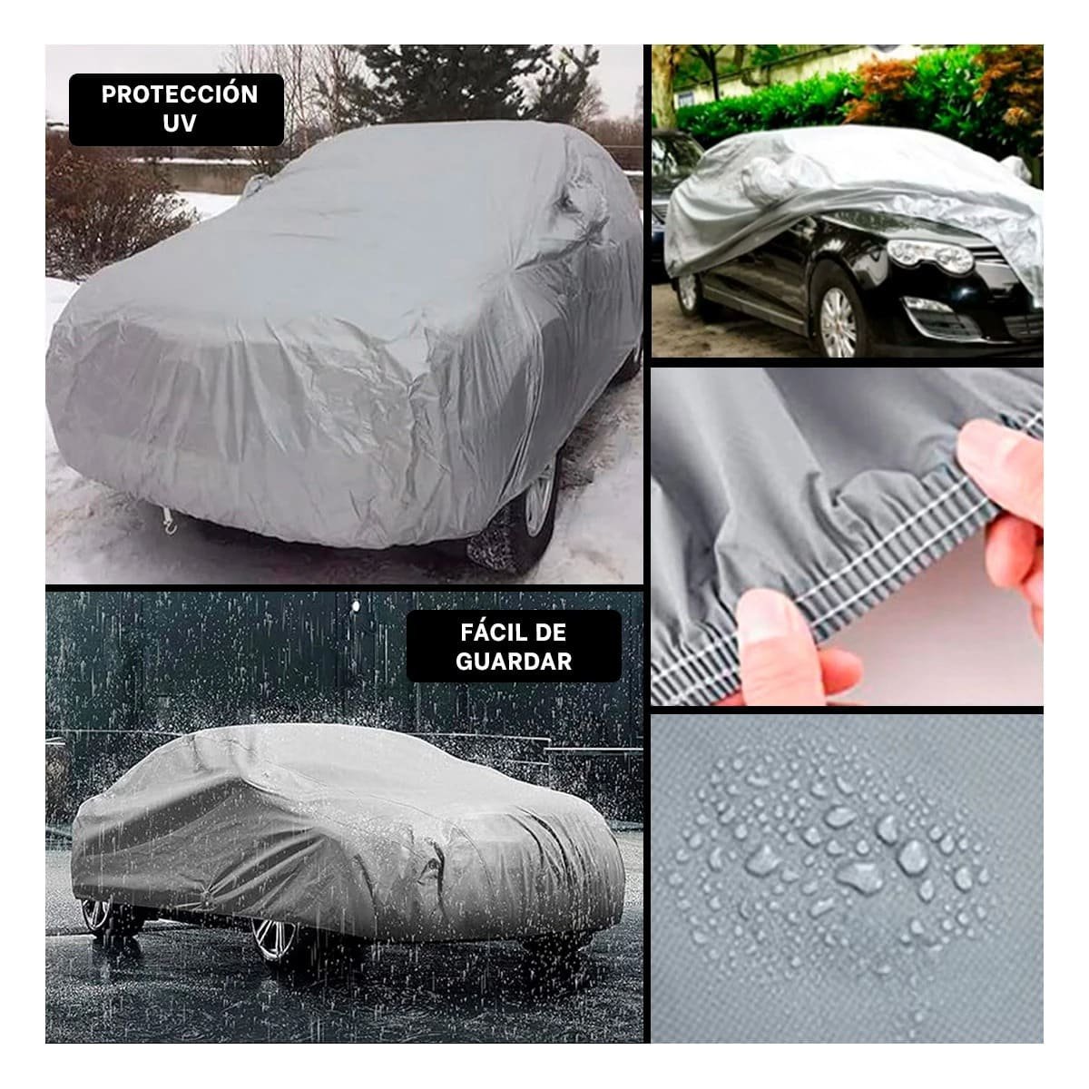 PACK4 FUNDA COMPLETA PARA VEHICULO L 480X175X120CM GRIS YREGALO STICKER - 2