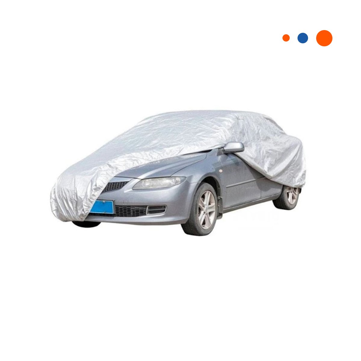 PACK4 COBERTURA PARA VEHICULO XL 540X175X120CM GRIS AJUSTE SEGURO EXTERIOR YPAPEL REGALO - 3